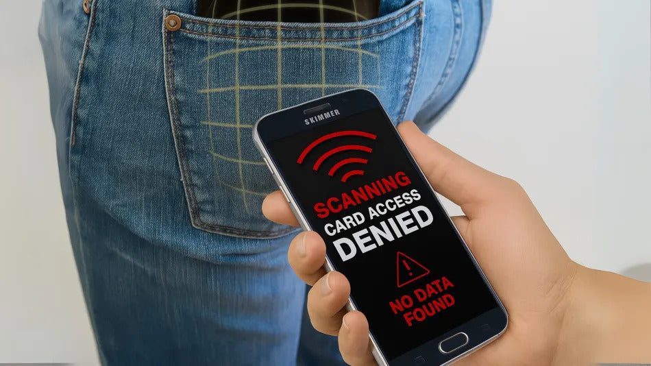 Strangers Can Wirelessly Steal Your Bank Account & ID Without Ever Touching You — This Ultra Slim Device Protects Your Wallet 24/7